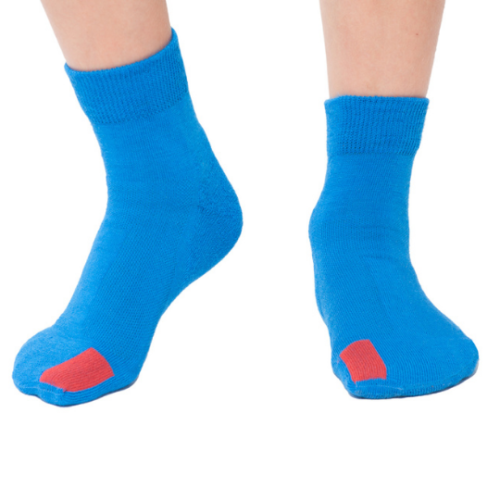 Otroške bombažne nogavice (kratke) - modra