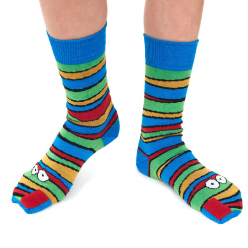 Leon's Stripey otroške merino nogavice (srednje)