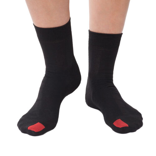 Bombažne nogavice (srednje) - črne