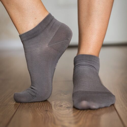 Nizke bombažne nogavice - Grey