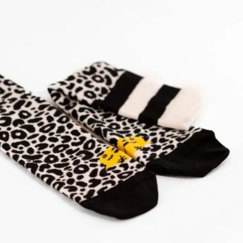 bombažne nogavice Leopardo Blanco