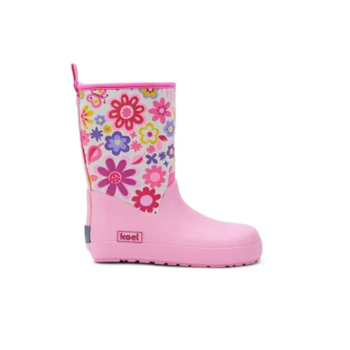 Neopren Wellie - Fuchsia Flowers