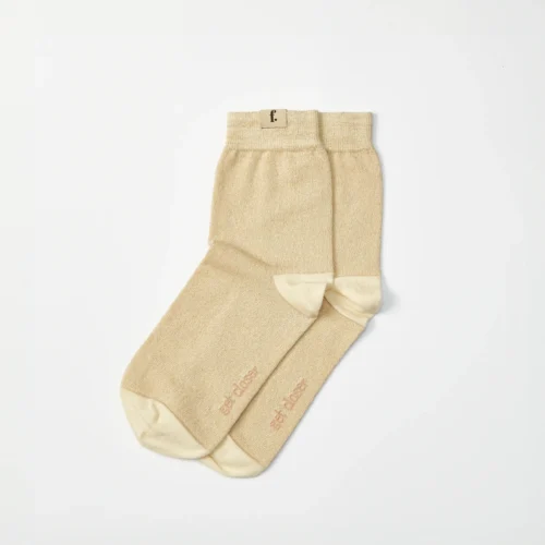 Nogavice Sequins - Cream