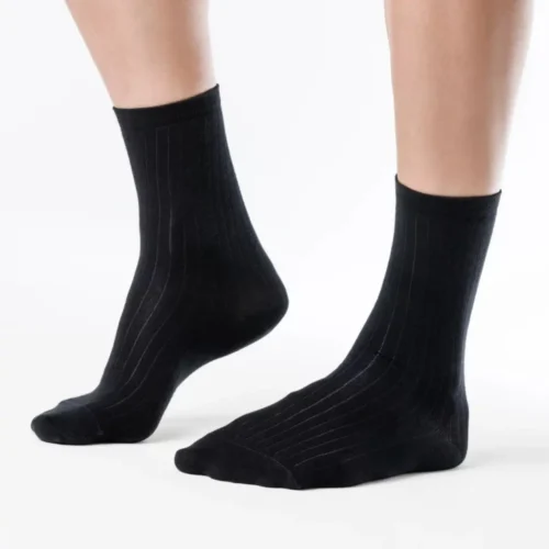 Nogavice Signature Ribbed - Black